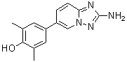CAS # 1309682-18-5, 4-(2-Amino[1,2,4]triazolo[1,5-a]pyridin-6-yl)-2,6-dimethylphenol