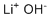 structure of CAS# 1310-65-2, Lithium hydroxide