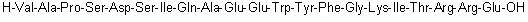 CAS # 131023-24-0, L-Valyl-L-alanyl-L-prolyl-L-seryl-L-alpha-aspartyl-L-seryl-L-isoleucyl-L-glutaminyl-L-alanyl-L-alpha-glutamyl-L-alpha-glutamyl-L-tryptophyl-L-tyrosyl-L-phenylalanylglycyl-L-lysyl-L-isoleucyl-L-threonyl-L-arginyl-L-arginyl-L-glutamic acid