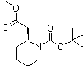 CAS 登录号：131134-77-5, (S)-2-[(甲氧羰基)甲基]哌啶-1-羧酸叔丁酯