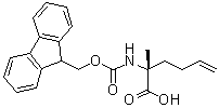 structure of CAS# 1311933-82-0, (2R)-2-[[芴甲氧羰基]氨基]-2-甲基-5-己烯酸