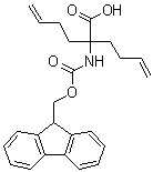 structure of CAS# 1311992-98-9, 2-(3-Buten-1-yl)-2-[[(9H-fluoren-9-ylmethoxy)carbonyl]amino]-5-hexenoic acid