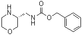 structure of CAS# 1312161-60-6, Benzyl N-[[(3R)-morpholin-3-yl]methyl]carbamate