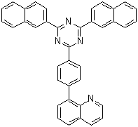 CAS # 1312928-44-1, 8-[4-(4,6-Di-2-naphthalenyl-1,3,5-triazin-2-yl)phenyl]quinoline