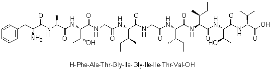 CAS # 1313507-86-6, L-Phenylalanyl-L-alanyl-L-threonylglycyl-L-isoleucylglycyl-L-isoleucyl-L-isoleucyl-L-threonyl-L-valine