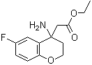 CAS # 131436-64-1, 4-Amino-6-fluoro-3,4-dihydro-2H-1-benzopyran-4-acetic acid ethyl ester