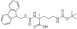 CAS # 1315449-95-6, N5-[(1,1-Dimethylethoxy)carbonyl]-N2-[(9H-fluoren-9-ylmethoxy)carbonyl]-2-methyl-L-ornithine