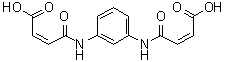 structure of CAS# 13161-99-4, (2Z,2'Z)-4,4'-(1,3-Phenylenediimino)bis[4-oxo-2-butenoic acid]