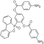 CAS # 1316607-14-3, 2-(6-Oxido-6H-dibenz[c,e][1,2]oxaphosphorin-6-yl)-1,4-benzenediol 1,4-bis(4-aminobenzoate)