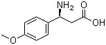 structure of CAS# 131690-56-7, (S)-3-氨基-3-(4-甲氧基苯基)丙酸