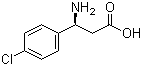 structure of CAS# 131690-60-3, (S)-3-氨基-3-(4-氯苯基)丙酸