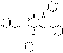 CAS # 131757-92-1, 2,3,4,6-Tetra-O-benzyl-5-thio-D-glucono-1,5-lactone