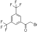 structure of CAS# 131805-94-2, 1-[3,5-Bis(trifluoromethyl)phenyl]-2-bromoethanone