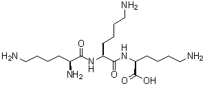 structure of CAS# 13184-14-0, L-赖氨酰-L-赖氨酰-L-赖氨酸