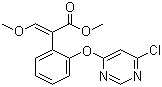 Methyl (E)-2-[2-(6-chloropyrimidin-4-yloxy)phenyl]-3-methoxyacrylate molecular structure (CAS 131860-97-4)