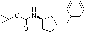 structure of CAS# 131878-23-4, [(3R)-1-(苄基)吡咯烷-3-基]氨基羧酸叔丁酯