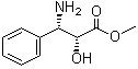 structure of CAS# 131968-74-6, (alphaR,betaS)-rel-beta-氨基-alpha-羟基苯丙酸甲酯