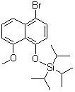 structure of CAS# 1319715-16-6, 1-溴-5-甲氧基-4-[[三异丙基硅烷基]氧基]萘