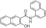 structure of CAS# 132-68-3, 3-Hydroxy-N-naphthalen-1-ylnaphthalene-2-carboxamide