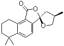 CAS # 132152-57-9, Epicryptoacetalide, (2R,4R)-4,5,6',7',8',9'-Hexahydro-4,6',6'-trimethyl-spiro[furan-2(3H),3'(1'H)-naphtho[1,2-c]furan]-1'-one