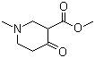 structure of CAS# 13221-89-1, Methyl 1-methyl-4-oxopiperidine-3-carboxylate