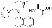 structure of CAS# 132335-47-8, (S)-(+)-N,N-二甲基-3-(1-萘氧基)-3-(2-噻吩基)丙胺草酸盐