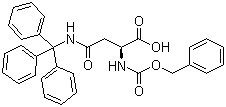 structure of CAS# 132388-57-9, N-Cbz-N'-trityl-L-asparagine