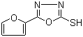 CAS # 13239-11-7, 5-(2-Furyl)-1,3,4-oxadiazole-2-thiol, 5-Furan-2-yl-[1,3,4]oxadiazole-2-thiol