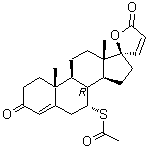 CAS # 132458-33-4, (7alpha,17alpha)-7-(Acetylthio)-17-hydroxy-3-oxopregna-4,20-diene-21-carboxylic acid gamma-lactone