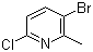 structure of CAS# 132606-40-7, 3-Bromo-6-chloro-2-methylpyridine