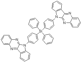 CAS 登录号：1326631-45-1, 6,6'-[(二苯基硅烷亚基)二-4,1-亚苯基]二-6H-吲哚并[2,3-b]喹喔啉