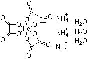 structure of CAS# 13268-42-3, Ferric ammonium oxalate trihydrate