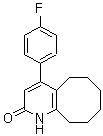 structure of CAS# 132812-72-7, 4-(4-氟苯基)-5,6,7,8,9,10-六氢环辛烷并[b]吡啶-2(1H)-酮