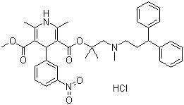 structure of CAS# 132866-11-6, Lercanidipine hydrochloride