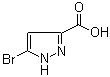 structure of CAS# 1328893-16-8, 5-溴-1H-吡唑-3-羧酸