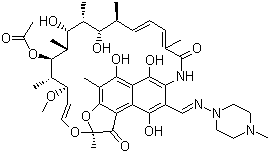 structure of CAS# 13292-46-1, 利福平