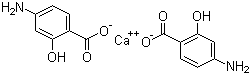 structure of CAS# 133-15-3, 对氨基水杨酸钙