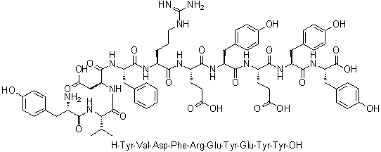 CAS # 1330060-97-3, L-Tyrosyl-L-valyl-L-alpha-aspartyl-L-phenylalanyl-L-arginyl-L-alpha-glutamyl-L-tyrosyl-L-alpha-glutamyl-L-tyrosyl-L-tyrosine