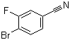 structure of CAS# 133059-44-6, 4-溴-3-氟苯腈