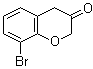 structure of CAS# 133118-80-6, 8-溴-2H-1-苯并吡喃-3(4H)-酮