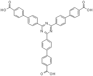 structure of CAS# 1331756-62-7, 4'-[4,6-二(4'-羧基[1,1'-联苯]-4-基)-1,3,5-三嗪-2-基]-[1,1'-联苯]-4-羧酸