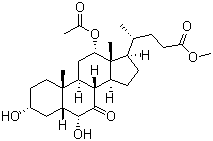 CAS # 133181-56-3, 12-(Acetyloxy)-3,6-dihydroxy-7-oxocholan-24-oic acid methyl ester