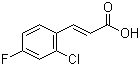 structure of CAS# 133220-86-7, 2-氯-4-氟肉桂酸