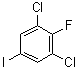 structure of CAS# 133307-08-1, 1,3-Dichloro-2-fluoro-5-iodobenzene