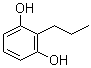 structure of CAS# 13331-19-6, 2-Propylresorcinol