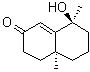 structure of CAS# 133369-42-3, (4aS-cis)-4,4a,5,6,7,8-Hexahydro-8-hydroxy-4a,8-dimethyl-2(3H)-naphthalenone