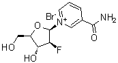 CAS 登录号：133473-74-2, 3-(氨基羰基)-1-(2-脱氧-2-氟-beta-D-阿拉伯呋喃糖基)吡啶鎓溴化物