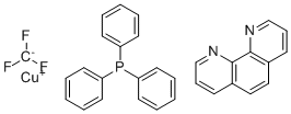 structure of CAS# 1334890-93-5, (1,10-菲咯啉)(三氟甲基)(三苯基膦)铜(I)