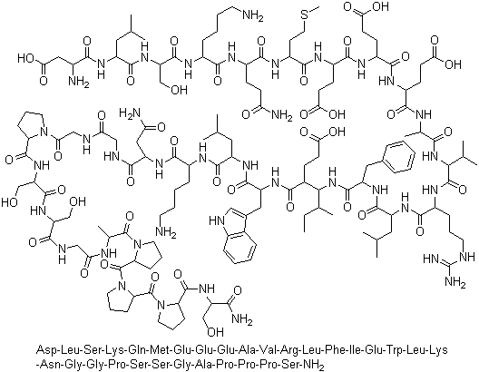 structure of CAS# 133514-43-9, 艾塞那肽
