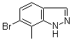 structure of CAS# 1337880-06-4, 6-Bromo-7-methyl-1H-indazole
